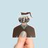 Pothead Coffee Vinyl Sticker, Coffee Brew Art, Laptop Decal, Hydroflask Sticker Coffee Lover Gifts